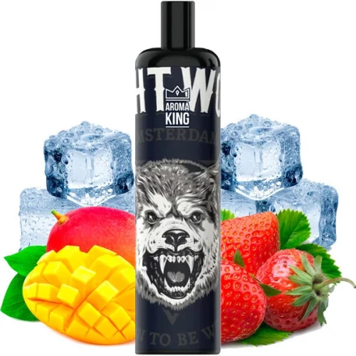 Безникотиновая Электронная Сигарета Aroma King Dark Knight Mango Strawberry Ice (Манго Клубника Лёд) (5000 Затяжек) купить